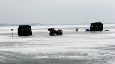 Ice Fishing Harlan Lake